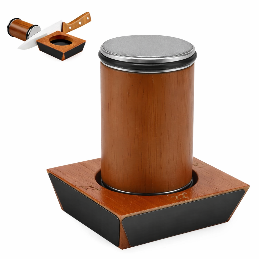 Roller Knife Sharpener with 12°, 15°, 20° & 22° Sharpening Angles
