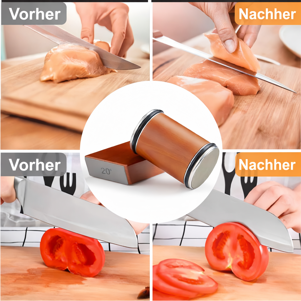 Roller Knife Sharpener with 15° & 20° Sharpening Angles