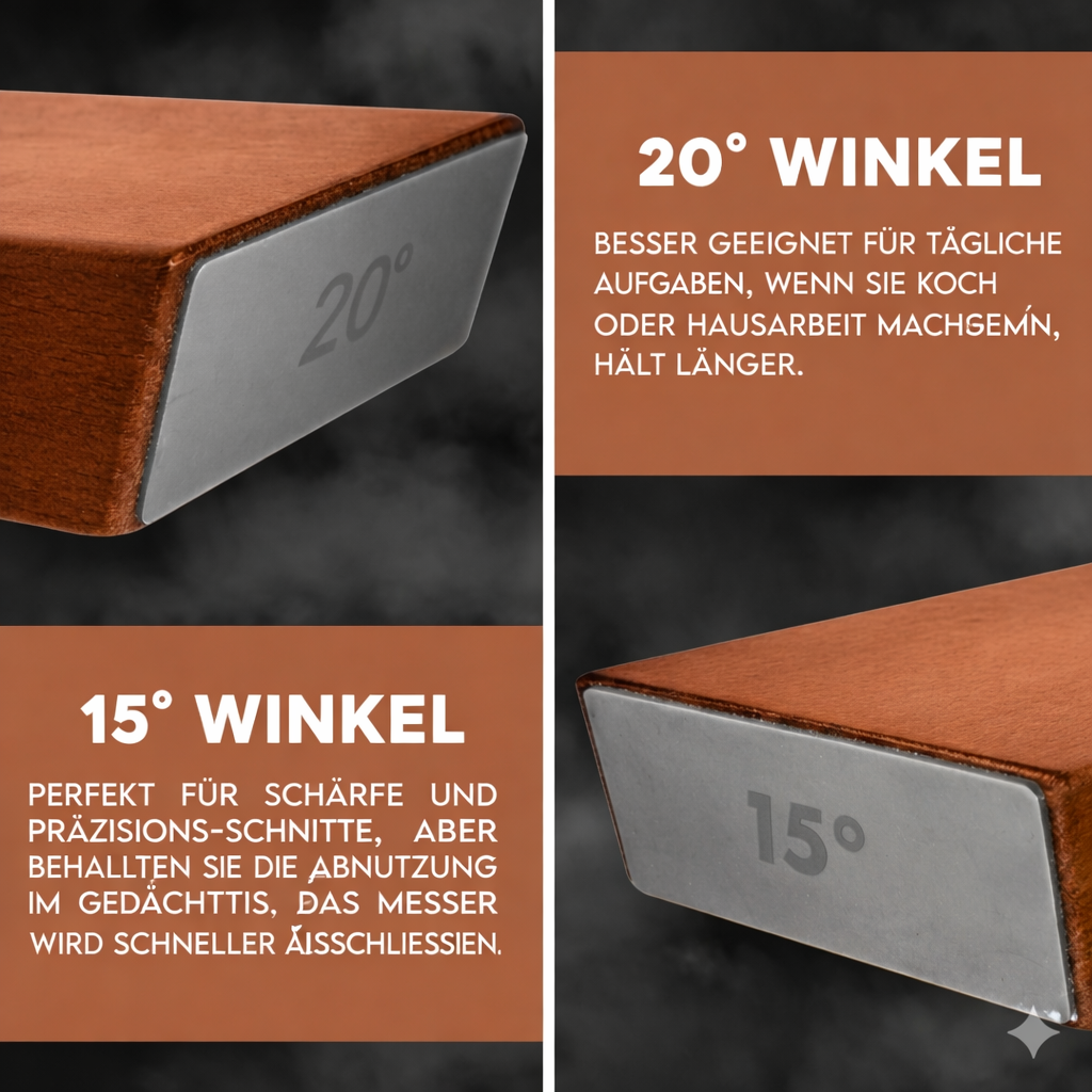 Roller Knife Sharpener with 15° & 20° Sharpening Angles