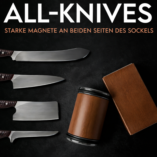 Rollschleifer Messerschärfer mit 15° & 20° Schleifwinkeln